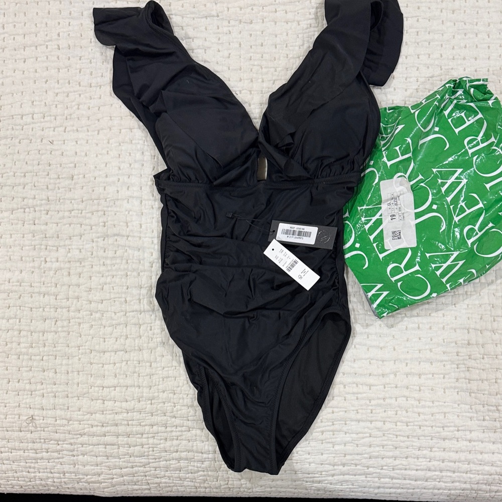 J Crew Black One-Piece Swimsuit